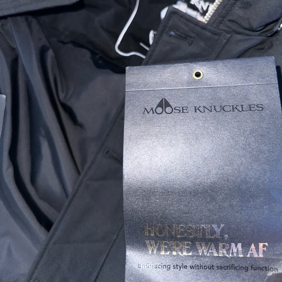 Moose Knuckles Jacket Black/White Fur - Picture 9 of 11